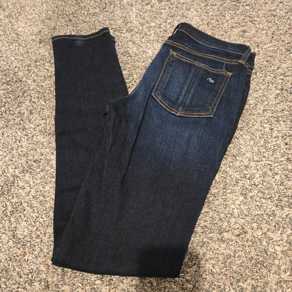 Rag & Bone Skinny Jeans Kensington Dark Blue 26 - Picture 2 of 6